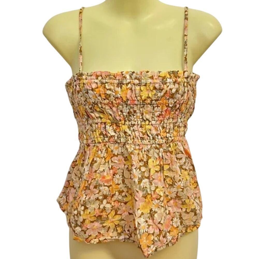 American Eagle Outfitters Floral Peplum Blouse
